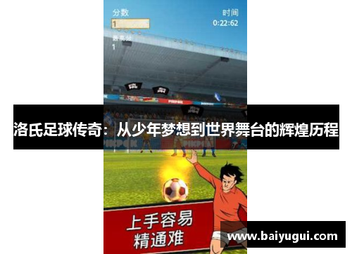 洛氏足球传奇：从少年梦想到世界舞台的辉煌历程